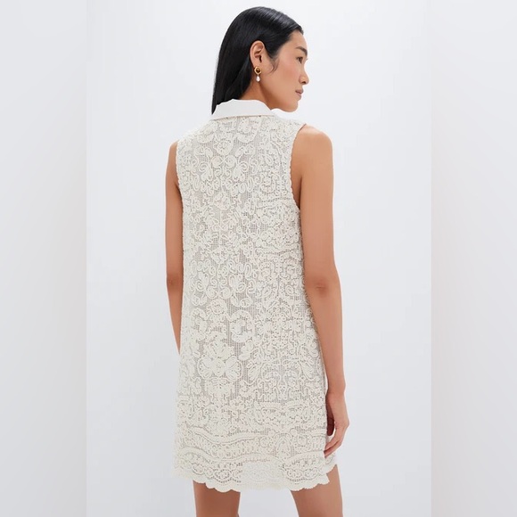 Tuckernuck Tan Lace Sleeveless Collier Dress Women’s Size Small NEW - Picture 2 of 13